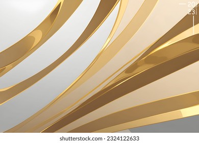 Abstraktes Kunstmuster von silbernen goldenen Farbtönen. Hintergrundlandschaft und Linienfarben. Satz Karten und Poster.