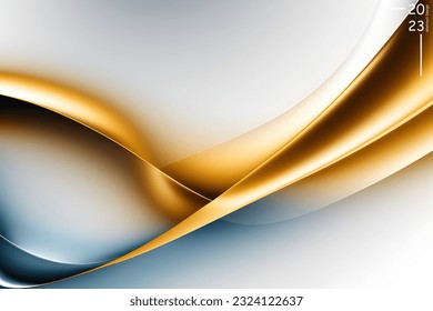 Abstract art pattern of silver gold colors tone. Background landscape and line colors. Set of cards and posters. SSTKabstract