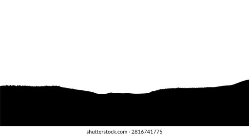 An abstract art piece featuring a black shape on a white background, emphasizing simplicity and contrast in modern design.