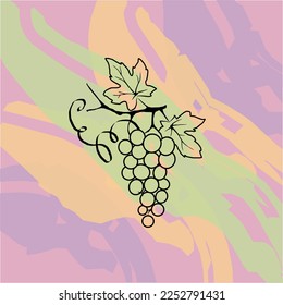 Abstraktes Kunstposter für Kunstausstellung: Vektorgrafik-Wand. Design für Drucke, Cover, Bildschirmhintergründe und minimale und natürliche Wandkunst. Vektorgrafik.