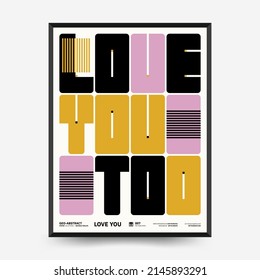 Abstract art posters for an art exhibition. Vector template with primitive shapes elements, modern hipster style. Illustrations of simple shapes, line, circle.