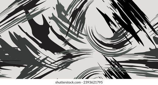 Abstract art print repeat background. Vector illustration