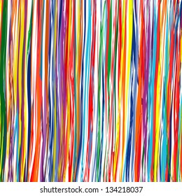 Abstract art rainbow curved lines colorful background 7
