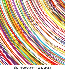 Abstract art rainbow curved lines colorful background 5