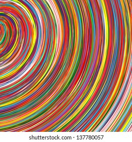 Abstract art rainbow curved lines colorful background 17