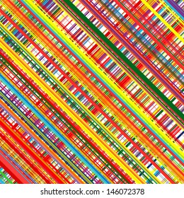 Abstract art rainbow curved lines color vector background 2