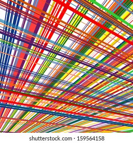Abstract art rainbow curved lines color vector background 16