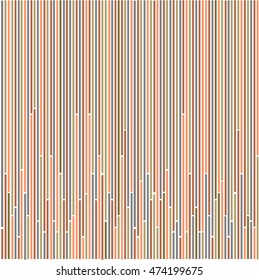 Abstract art rainbow curved mini lines colorful vector background