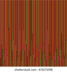 Abstract art rainbow curved mini lines colorful vector background