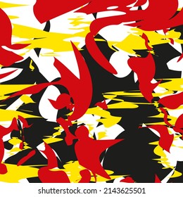 Abstract Art Red Yellow Fire Backgrond