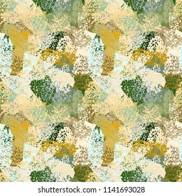 Abstract art seamless pattern. Background texture. Paint spots. Distressed, grunge print