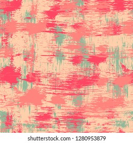 Abstract art seamless pattern. Background texture. Paint spots. Distressed, grunge print