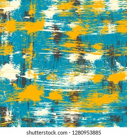 Abstract art seamless pattern. Background texture. Paint spots. Distressed, grunge print