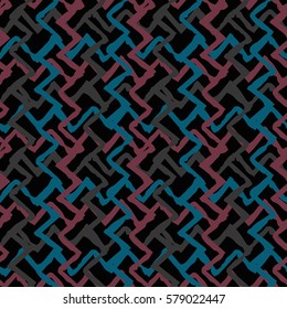 Abstract art seamless pattern. Chaotic background texture. Paint spots. Fabric design. Wallpaper