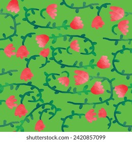 Abstract art seamless pattern with colorful freehand doodle collage.