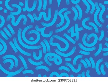 abstract art seamless pattern with different shapes and textures. Collage. Vector