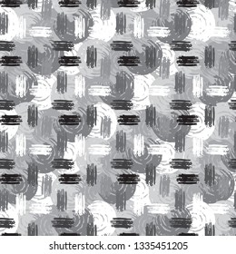 Abstract art seamless pattern. Repeating background texture. Paint spots. Distressed, grunge print