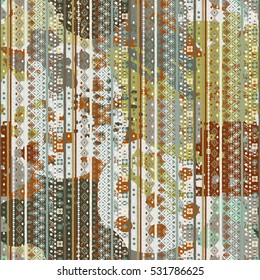 Abstract art seamless pattern. Watercolor background, painting. Chaotic, random brush strokes, paint spots. Distressed texture, wallpaper, wrapping