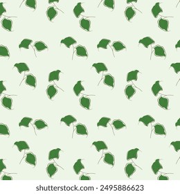 Abstract art seamless patterns with tropical leaves. Modern exotic design.