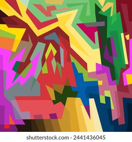 Abstract art. Abstract shape background. Colorful abstract background. Colorful wallpaper. Background vector stock.
