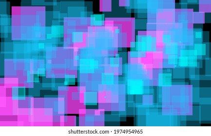 Abstract art of shapes and colors - vector illustration
