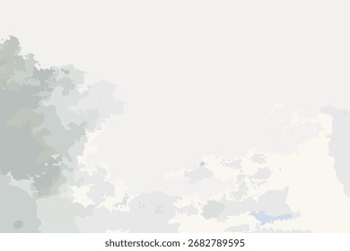 Arte Abstractas con colores suaves y apagados. Las mezclas de gris y blanco crean un efecto calmante. Las Formas y patrones Abstractas evocan una sensación de tranquilidad y paz. Vector de ilustración de naturaleza de Antiguas.