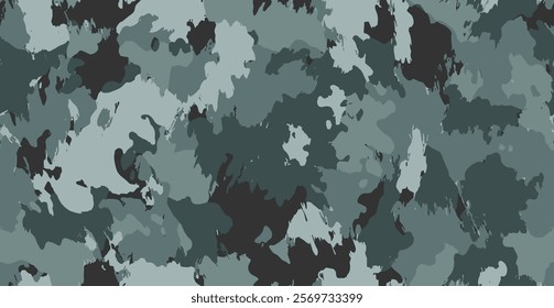 Abstract art splash seamless pattern.  Army camo. Grunge hunting camouflage background. Abstract camo. Digital camouflage pattern. Classic hunting camouflage. 