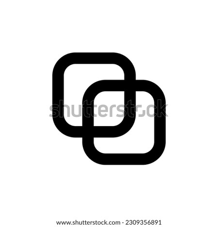 Abstract art square logo with white shape background.Design template icon, sign sucsess, symbol safe.Brand Identity for business company,secure,technology,innovation,digital.Vector
