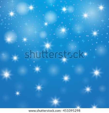 Abstract art star. Decorative backdrop with snow. Bright background bokeh. Christmas design. New Year element. Festive creative illustration. Simple graphic element.Vector.
