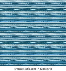Abstract art striped seamless pattern, watercolor brush strokes. Background texture, wallpaper, wrapping