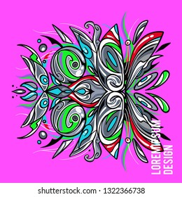 Abstract art symmetry illustration shape object vector design organic