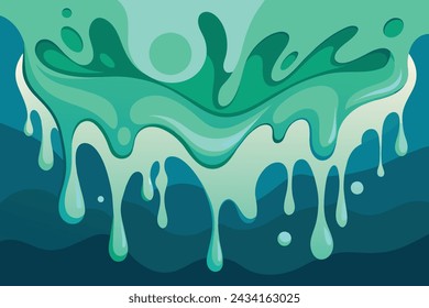 Abstract art teal blue green gradient paint background with liquid fluid grunge texture Background