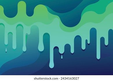 Abstract art teal blue green gradient paint background with liquid fluid grunge texture Background