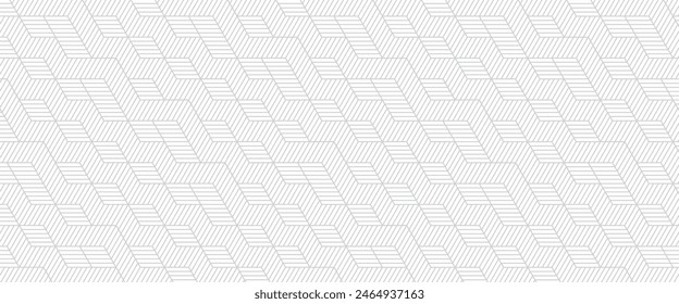 Vorlage Abstrakter Kunst mit geometrischem Muster. Grauer Linienhintergrund im Vintage-Stil. Schwarz-Weiß-Banner.