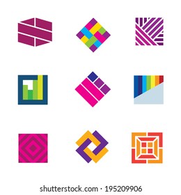 Abstract art template logo symbol be different decoration icon