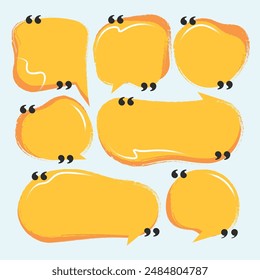 Abstract art text cooment box collection comic style