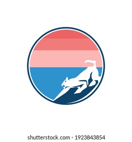 Abstract art. Tiger with world concept design vector