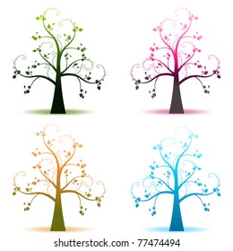 Árboles abstractos de cuatro estaciones