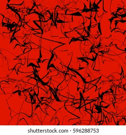 Abstract art to use as geometric patterns, backgrounds, textures. Random irregular shapes . Disarrayed, chaotic abstract backdrop.