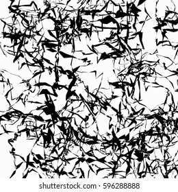 Abstract art to use as geometric patterns, backgrounds, textures. Random irregular shapes . Disarrayed, chaotic abstract backdrop.