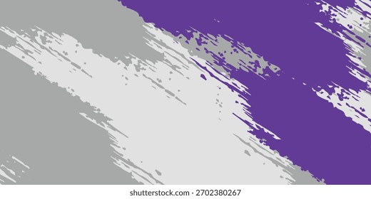 Arte Abstractas utilizando los principales colores de púrpura, gris y blanco, con líneas y puntos Pequeños que crean una sensación de movimiento Vector EPS10