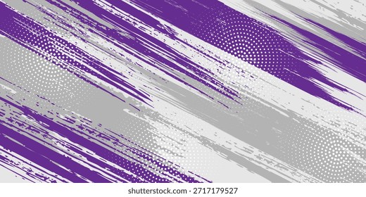 Abstract art using the main colors of purple, gray and white, with lines and small dots that create a sense of movement and energy that is free and natural, blending together perfectly.