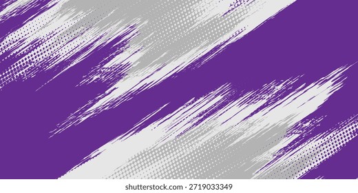 Arte Abstractas utilizando los principales colores de púrpura, gris y blanco, con líneas y Pequeños puntos que crean una sensación de movimiento y energía que es libre y natural, que se mezclan perfectamente.