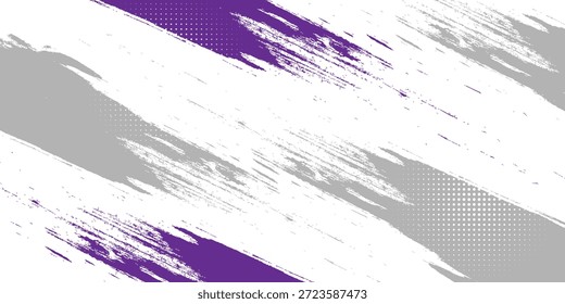 Arte Abstractas utilizando los principales colores de púrpura, gris y blanco, con líneas y Pequeños puntos que crean una sensación de movimiento y energía que es libre y natural, que se mezclan perfectamente.