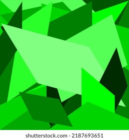 abstract art with various shades of green 