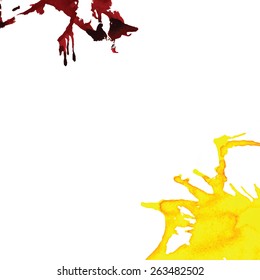 Abstract art vector background colorful spots. Ink splatter background. Elements for creative design.