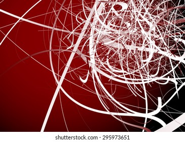 Abstract art vector. Abstract background with curvy, curved lines, shapes.