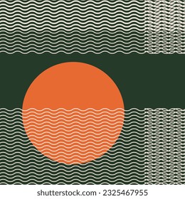 abstract art vector background in minimal style 