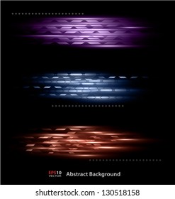 	Abstract art vector backgrounds with various creative elements