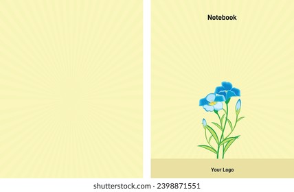Resumen de diseño floral de la cubierta vectorial de la portada